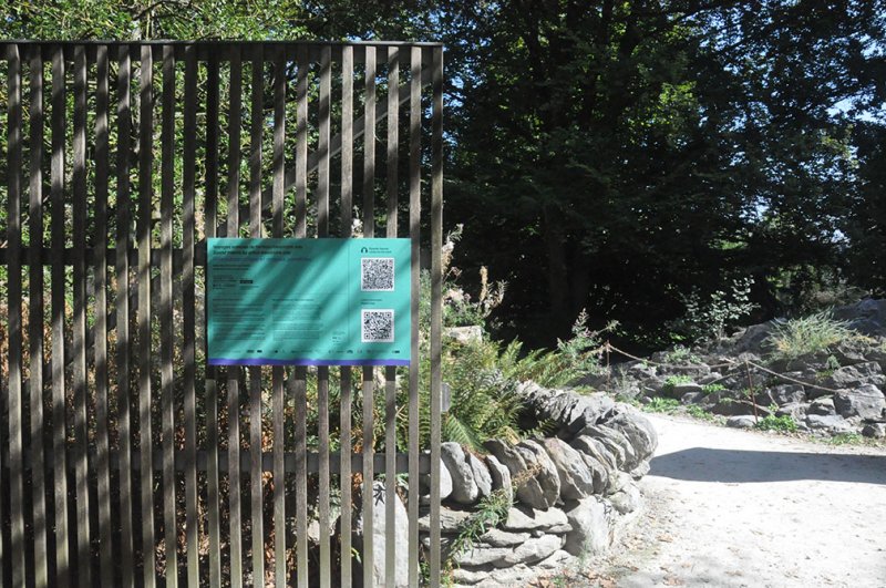 Audio signage at the Alpine Botanical Garden, Meyrin