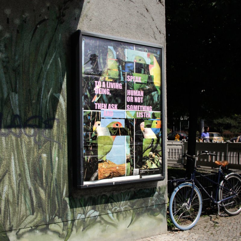 Eli Cortiñas, Speak, Human or Not, Exhibition view (re)connecting.earth in Kreuzberg Eli Cortiñas, Speak, Human or Not, in Kreuzberg