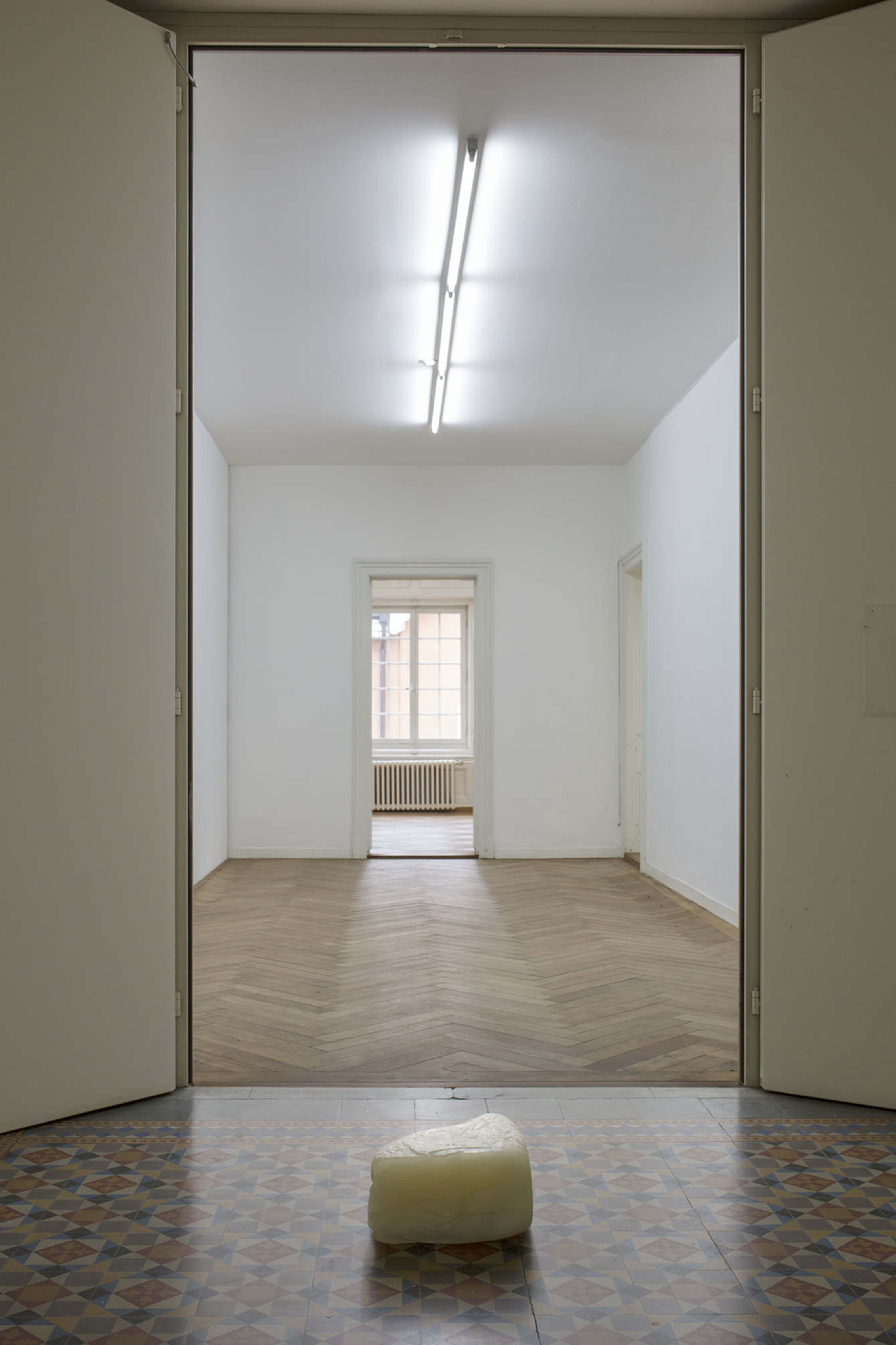 Shirin Yousefi, F57, Kunsthaus Langenthal, Gélatine industrielle, Odor, Haut parleur, 2018