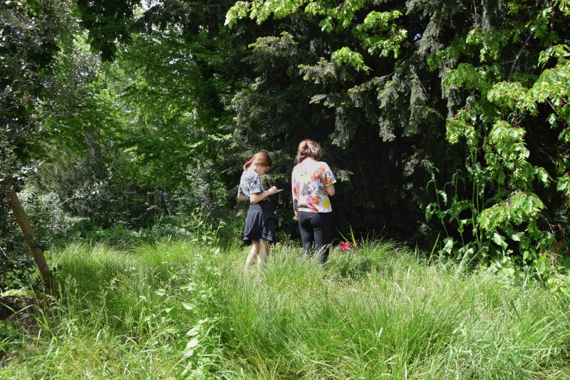 Duchamp in the garden workshop, outdoor session, Geneva, 2023