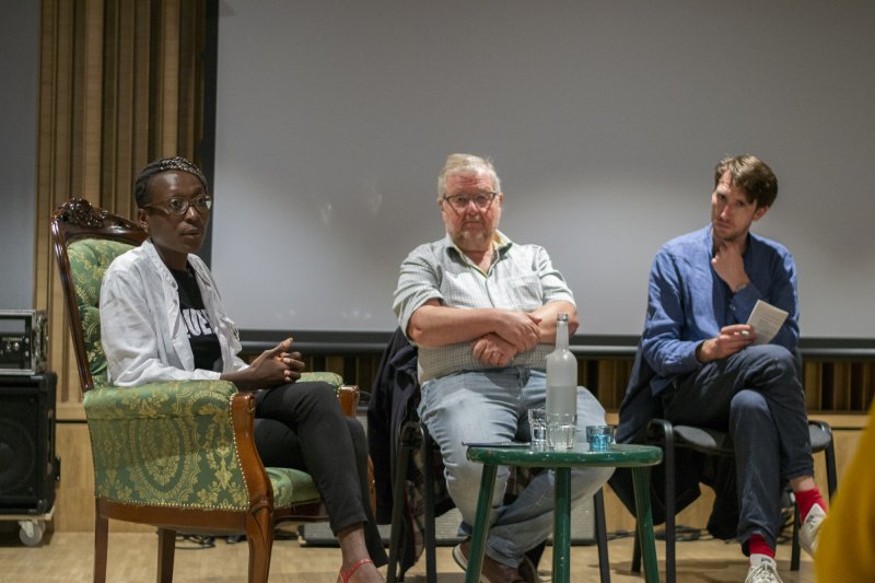 Round table on urban biodiversity with local actors Esther Um, Pierre-Alain Tschudi, Ann-Kathrin Audren, Werner Zapf